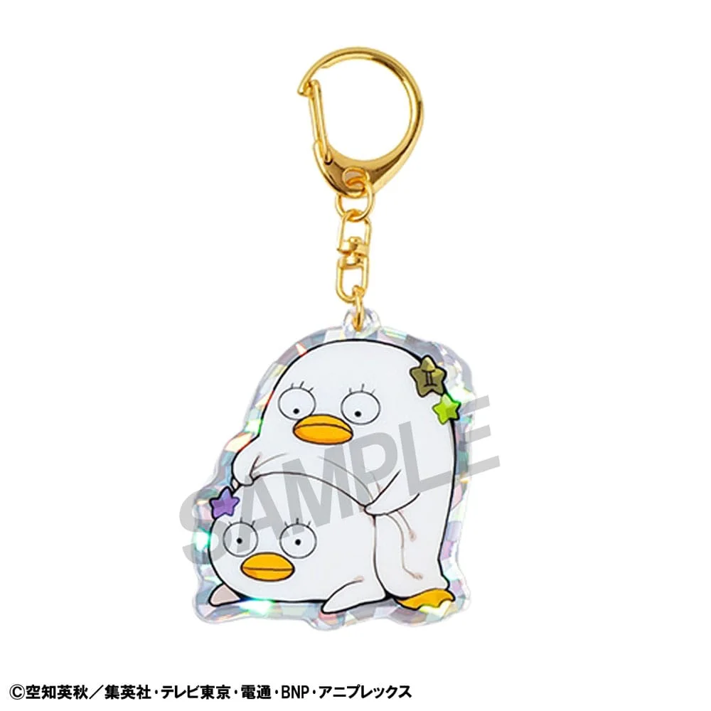 Gintama Acrylic Mascot Charms Elizabeth 12 zodiac signs spring & summer 5cm Blind Box - 1 Unidade